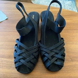 Black Re-mix vintage Penny shoes